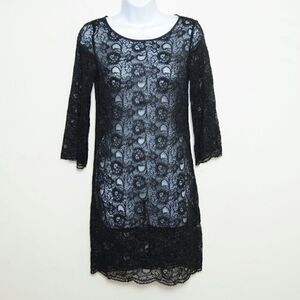 Laundry by Shelli Segal Black Lace Dress
